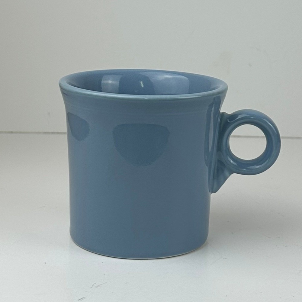 Fiesta HLC Blue Ring Handle Coffee Mug Tea Cup Ceramic USA Made MCM